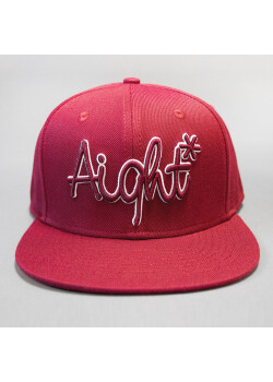 Aight* Cap - OG Logo Emb Outline cherry red