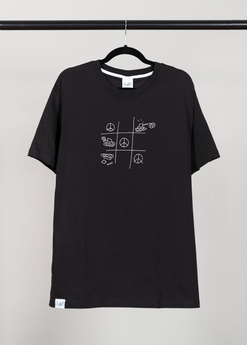 Aight* T-Shirt - "Frieden gewinnt" black white XXL