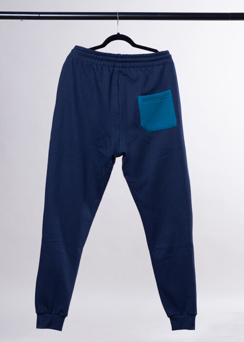 Aight* Sweatpant - Shared navy / teal / creme white