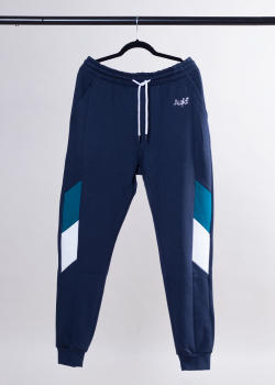 Aight* Sweatpant - "Shared" navy / teal / creme...