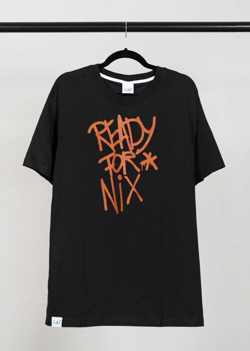 Aight* T-Shirt - "Ready for Nix" black / juicy M