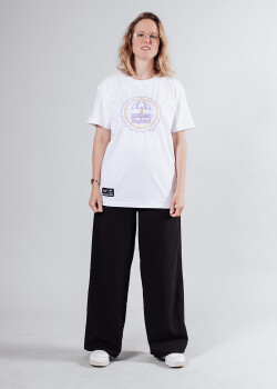 Aight* x F+K T-Shirt - FUK Retro Lines white