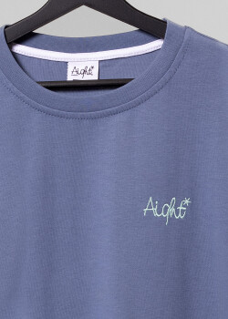 Aight* T-Shirt - "OG Emb" moonlaight blue
