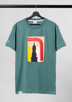 Aight* T-Shirt - "Abstract" oil blue