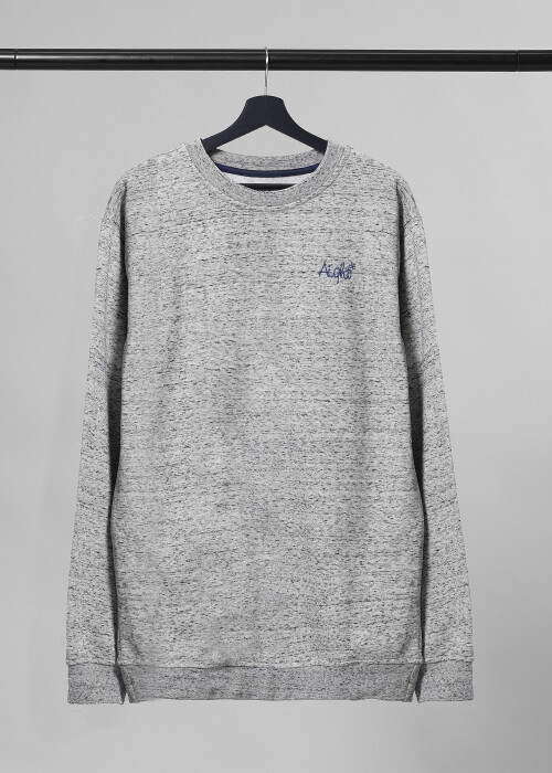 Aight* Sweatshirt - "OG Emb" cliff wash
