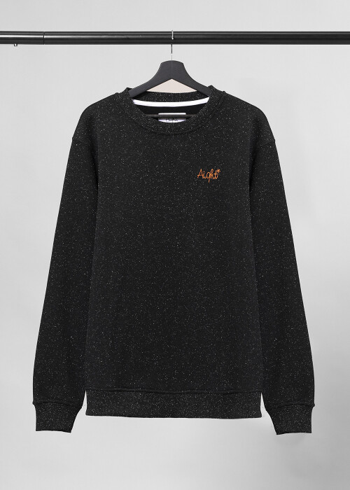 Aight* Sweatshirt - "OG Emb" black nips