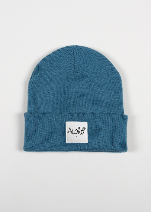 Aight* Beanie "OG Patch white" airforce blue