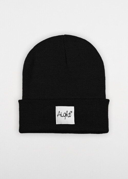 Aight* Beanie "OG Patch white" black