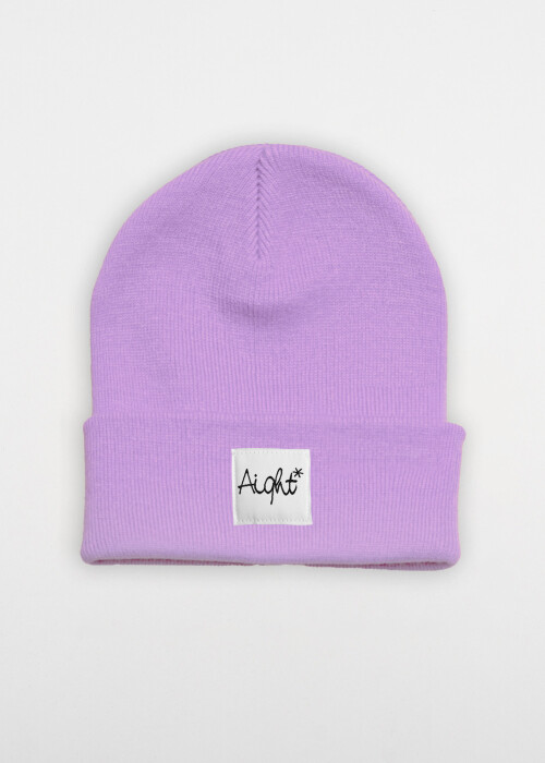 Aight* Beanie "OG Patch white" lavender