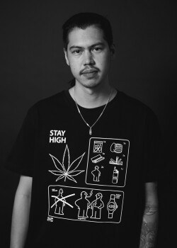 Aight* T-Shirt - "420 guide" black