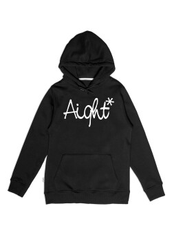 Aight* Hoodie - "OG Logo" black white