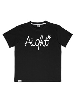 Aight* T-Shirt - "OG Logo" black white L