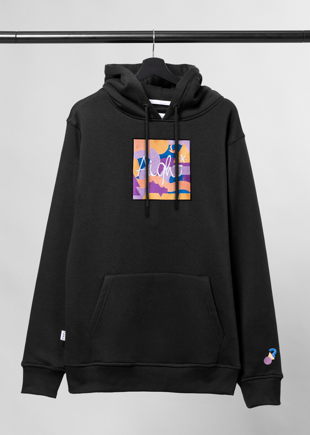 Aight* Hoodie - "Symbols" black XXXL