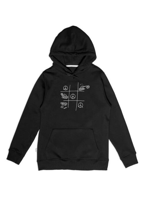 Aight* Hoodie - "Frieden gewinnt" black white