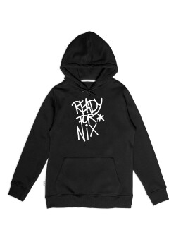 Aight* Hoodie - "Ready for Nix" black white