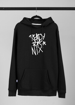 Aight* Hoodie - "Ready for Nix" black white