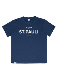 Aight* T-Shirt - "ST.PAULI" vintage indigo