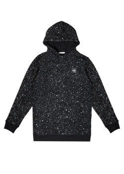 Aight* Hoodie - Space Splatter cosmo black