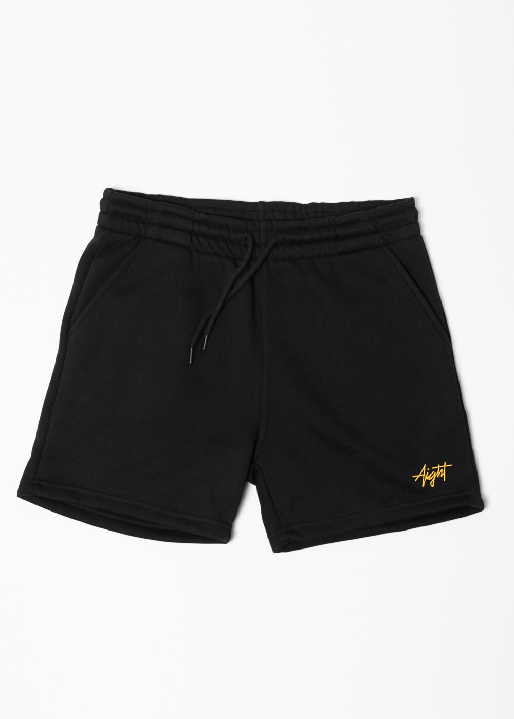 Aight* Sweatshort - "Tag" black yellow