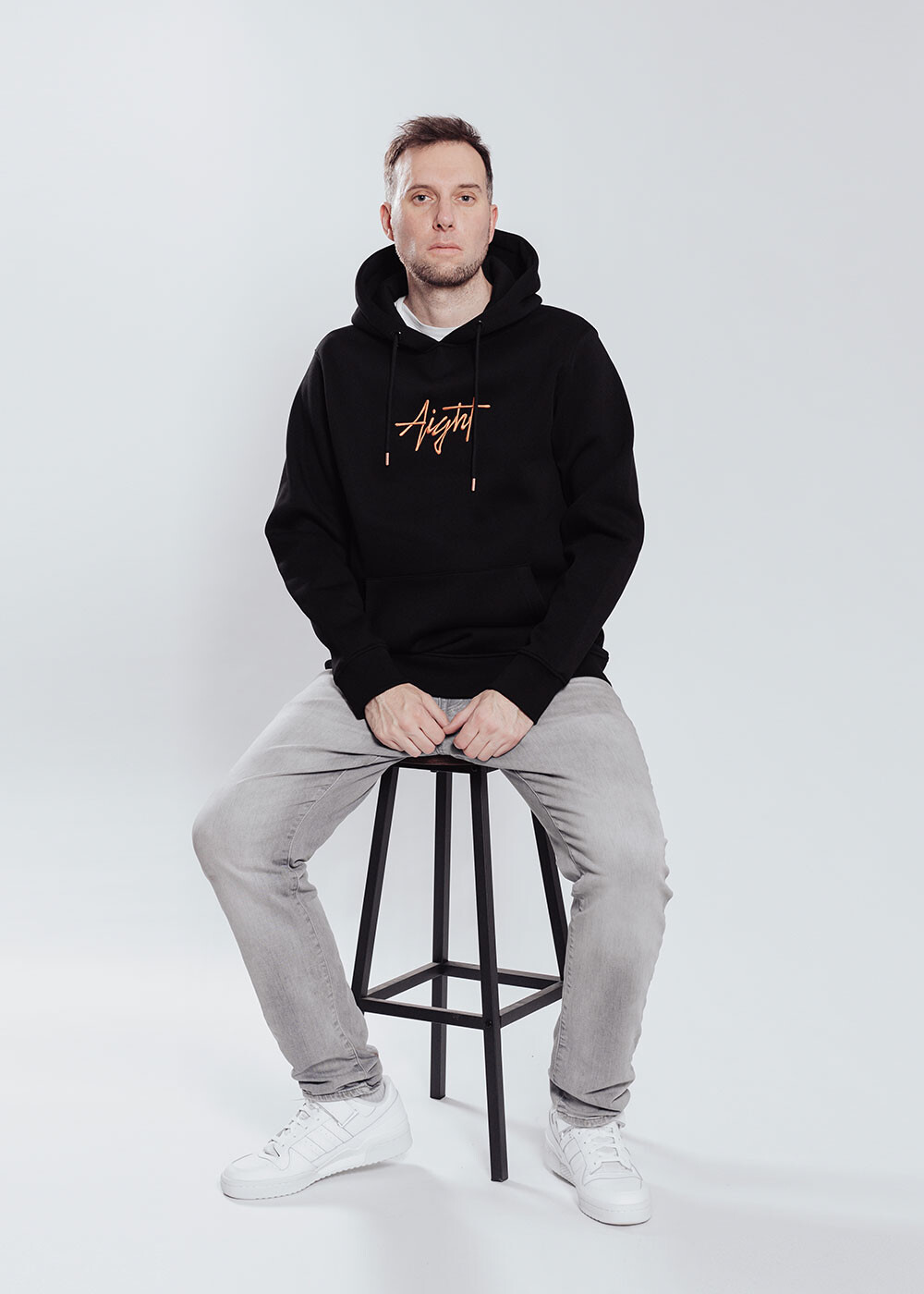 Aight* Hoodie - &quot;Tag&quot; blk rost