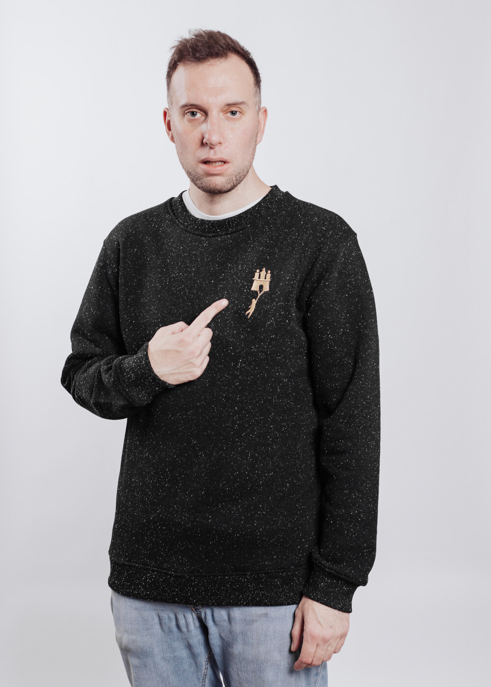 Aight* Sweatshirt - &quot;Flying&quot; black nips...