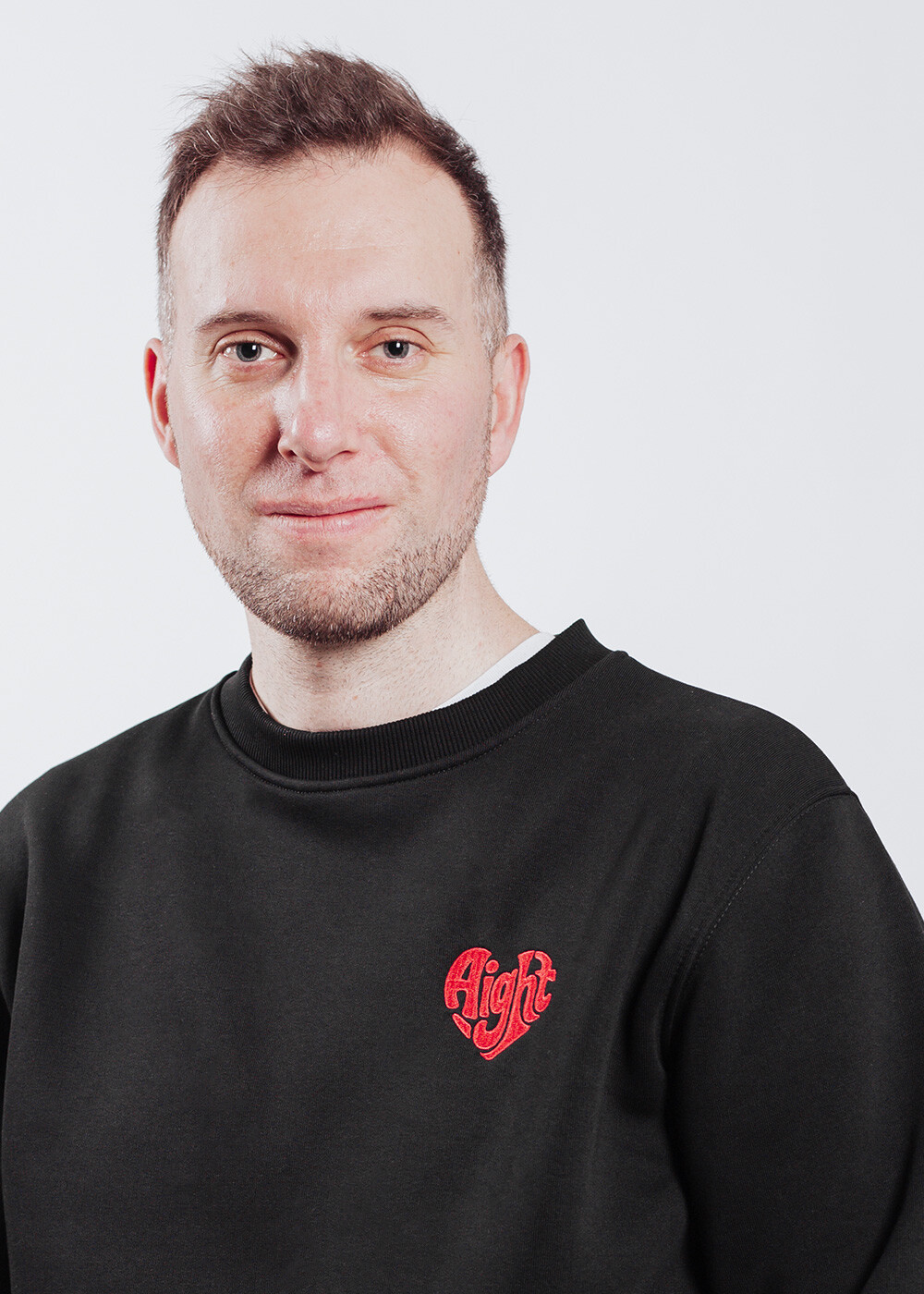 Aight* Sweatshirt - &quot;Hearth&quot; black red