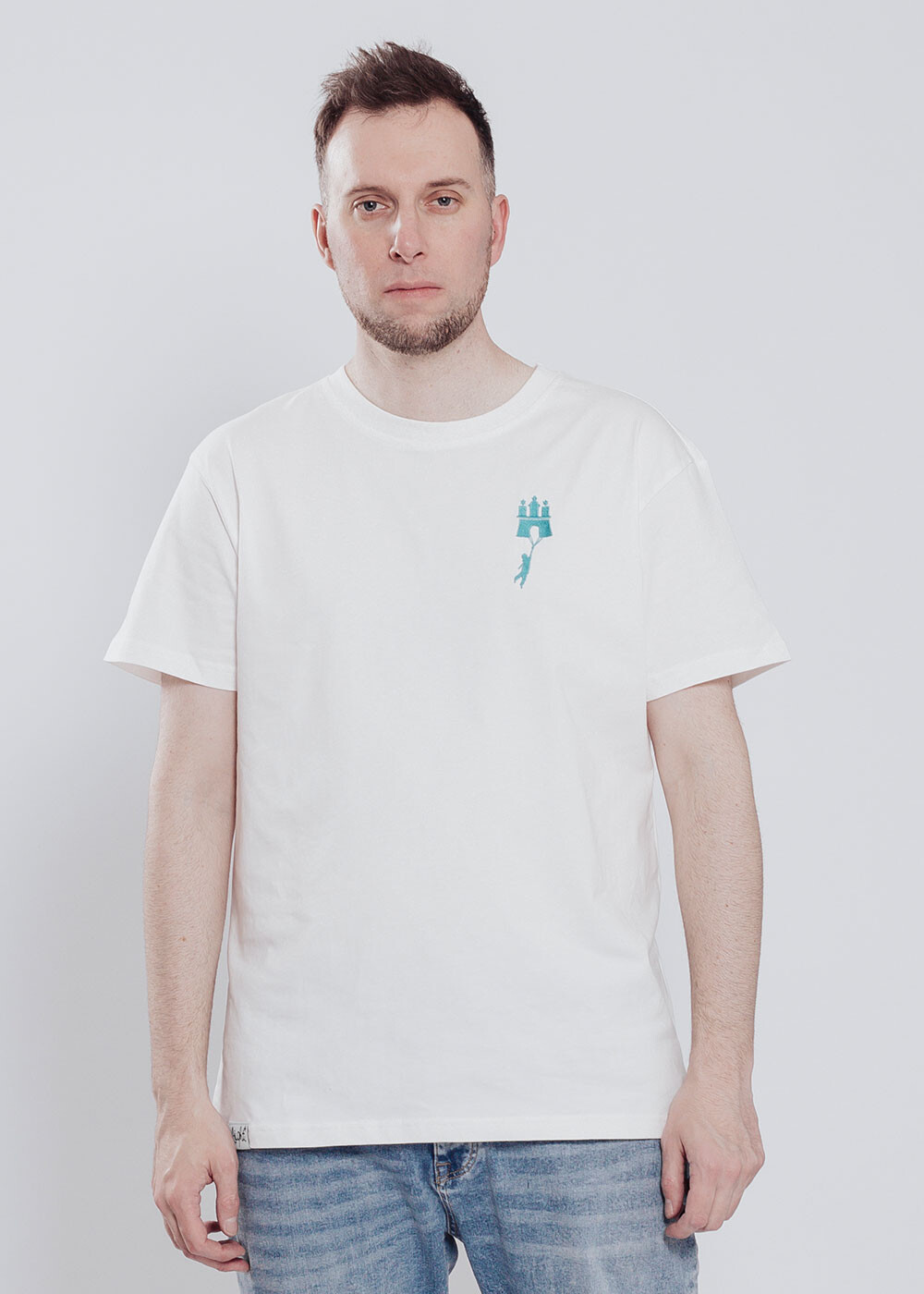 Aight* T-Shirt - "Flying" Altweiss...