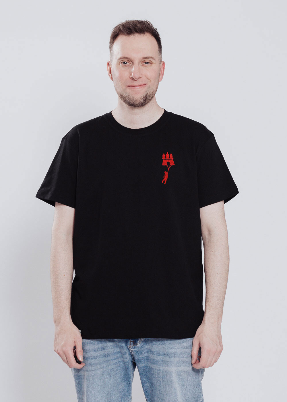 Aight* T-Shirt - "Flying" black red