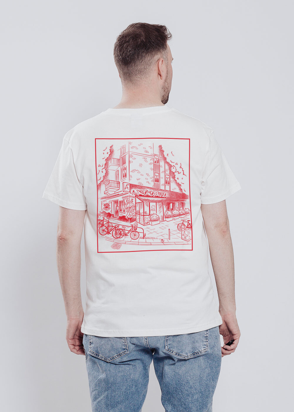 Aight* T-Shirt - "Kleine Pause" Altweiss