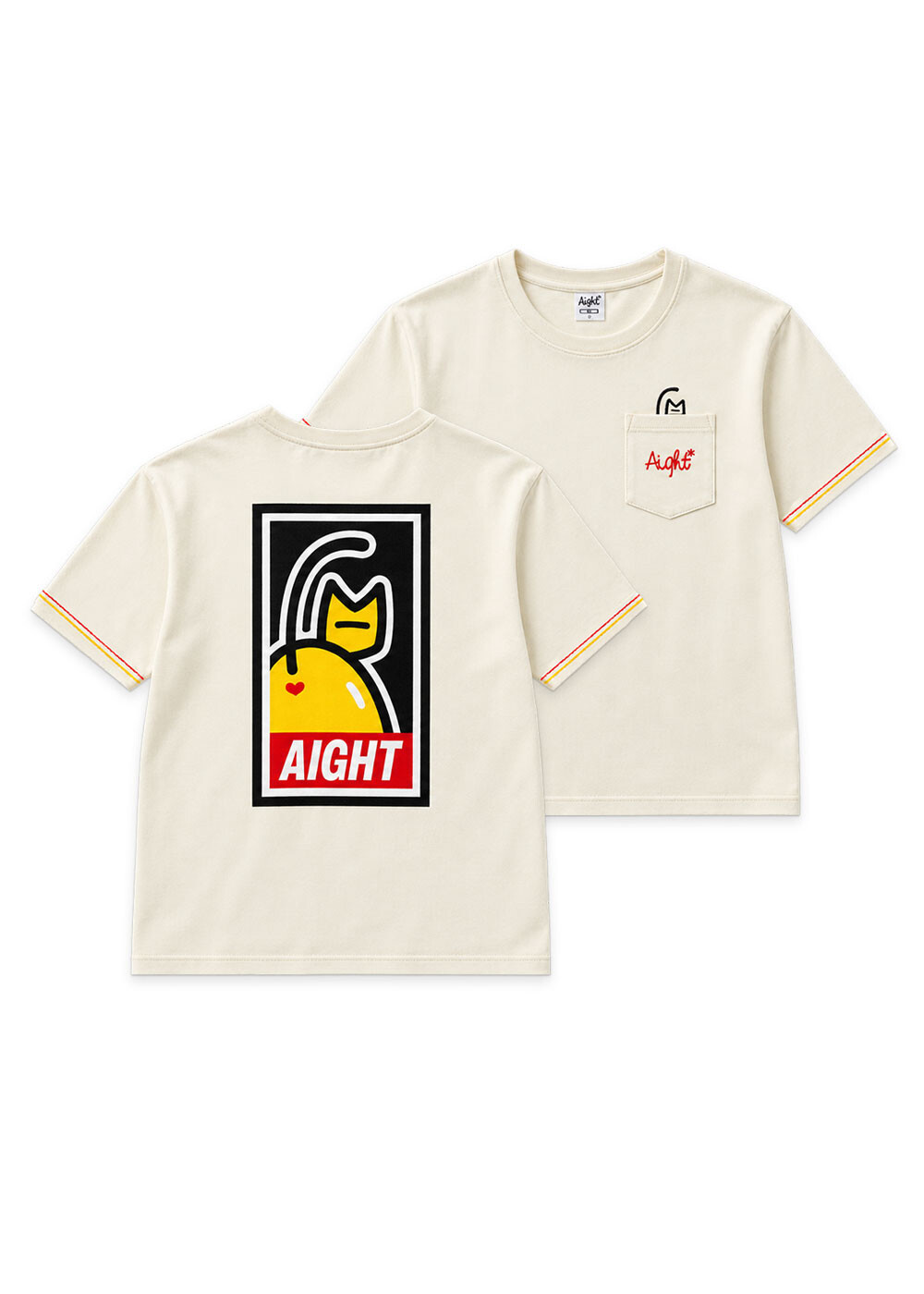 Aight* x Fat Cap Cat Artist Edition T-Shirt - "Cat&quot