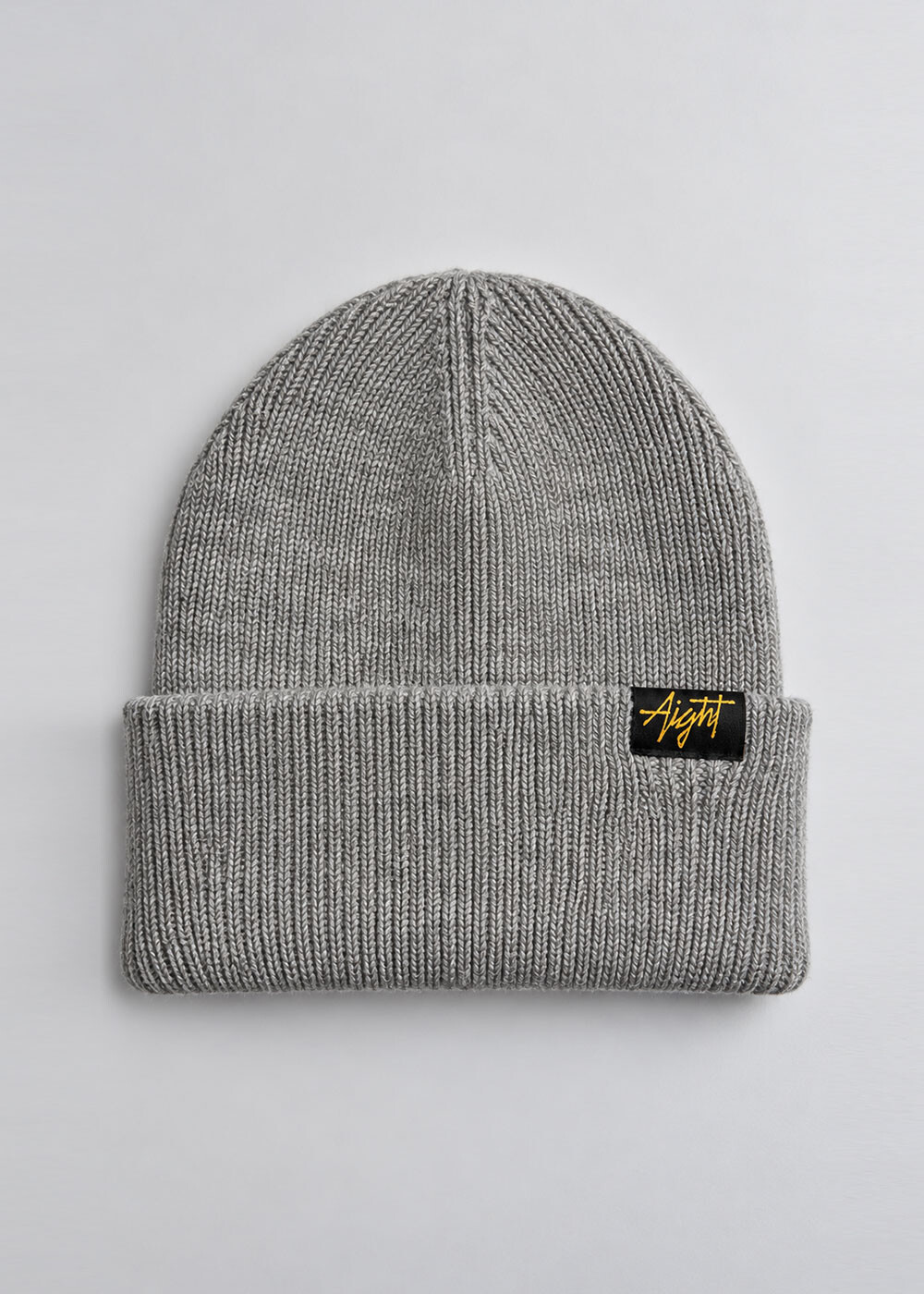 Aight* Knit Beanie - "Tag" light grey