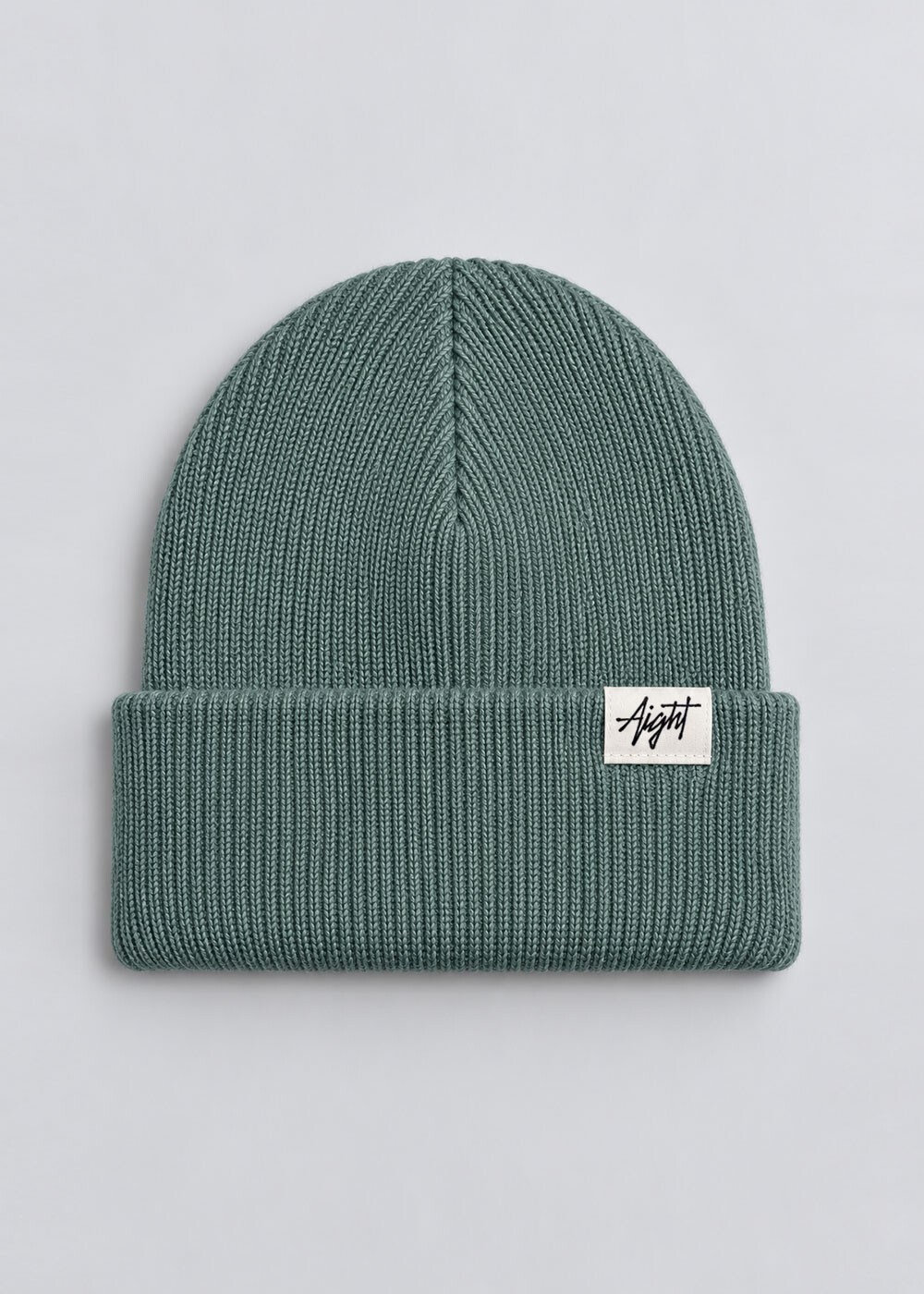 Aight* Knit Beanie - "Tag" marine green