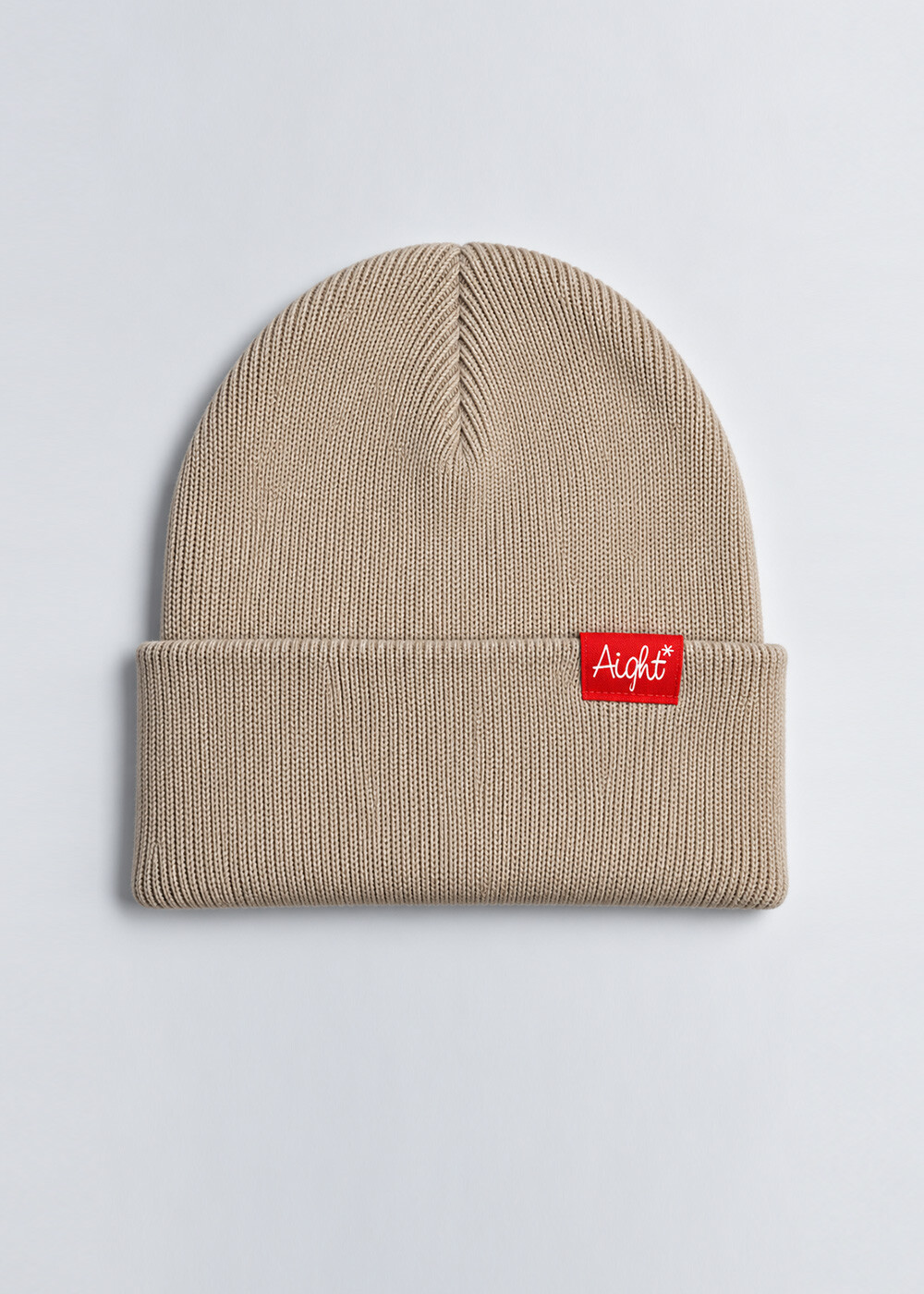 Aight* Beanie - "OG RED Loop" sand